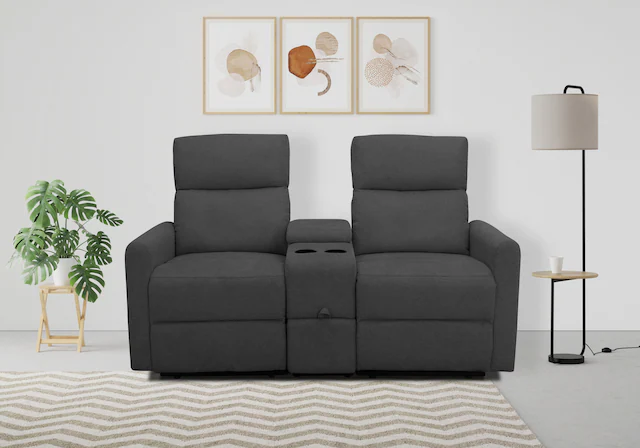 Home affaire 2-Sitzer "Daoulas, 2er-Kinosofa, TV-Sessel, Multimedia-Sofa", günstig online kaufen