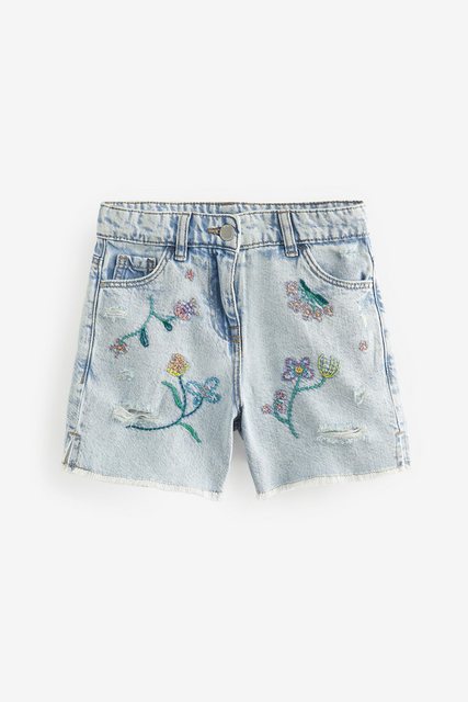 Next Jeansshorts Jeansshorts mit Blumenstickerei (1-tlg) günstig online kaufen