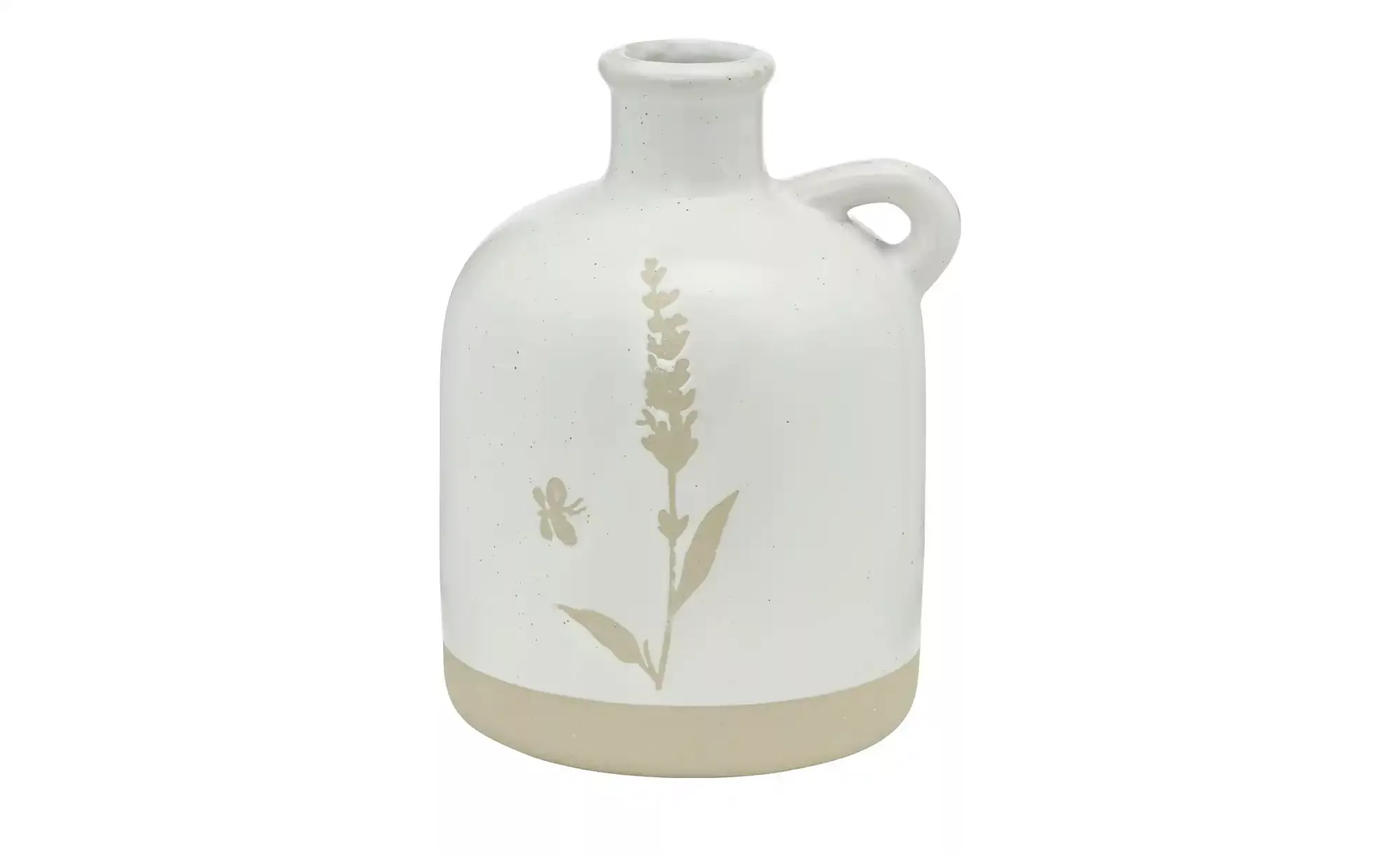 Vase mit Blüten ¦ weiß ¦ Porzellan ¦ Maße (cm): H: 11  Ø: 8.3 Accessoires > günstig online kaufen