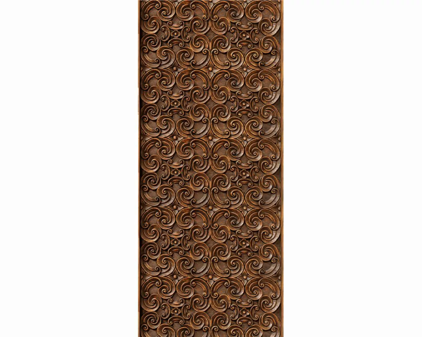 Trtapete "Holzgravur" 0,91x2,11 m / selbstklebende Folie günstig online kaufen
