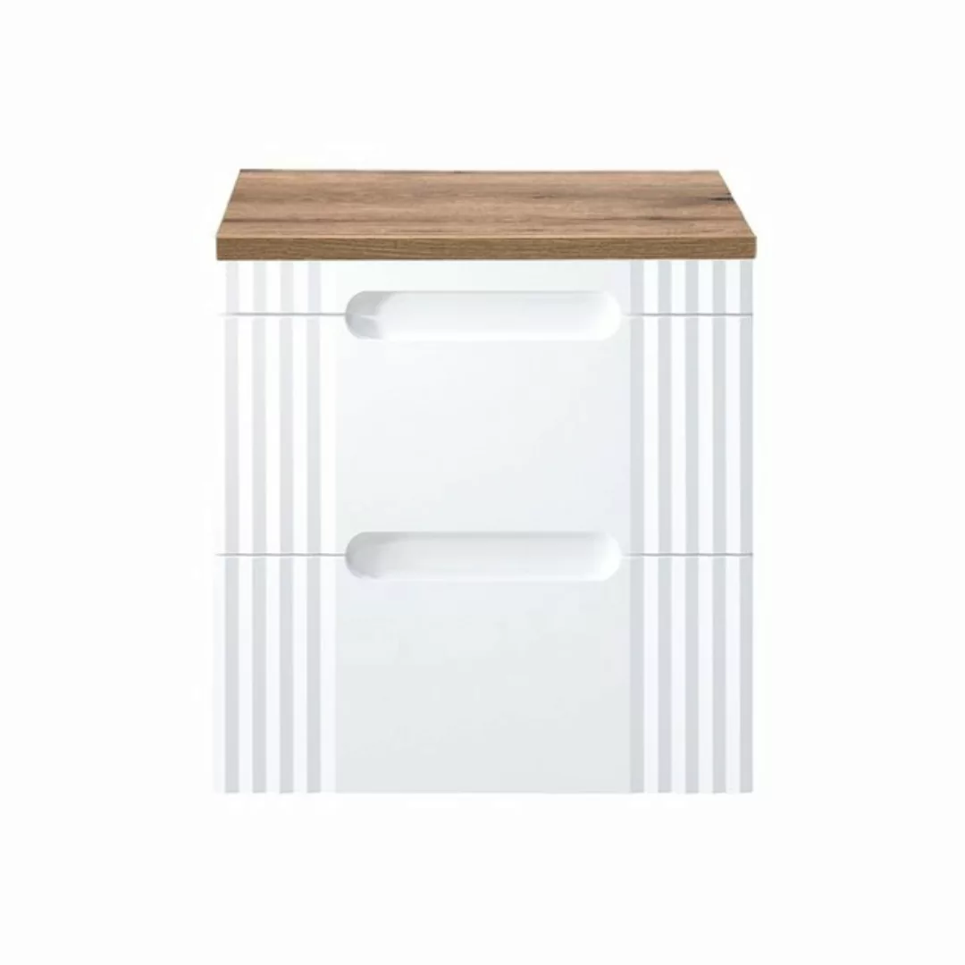 Lomadox Waschbeckenschrank FAIRFIELD-56 Waschtischunterschrank 60 cm weiß m günstig online kaufen