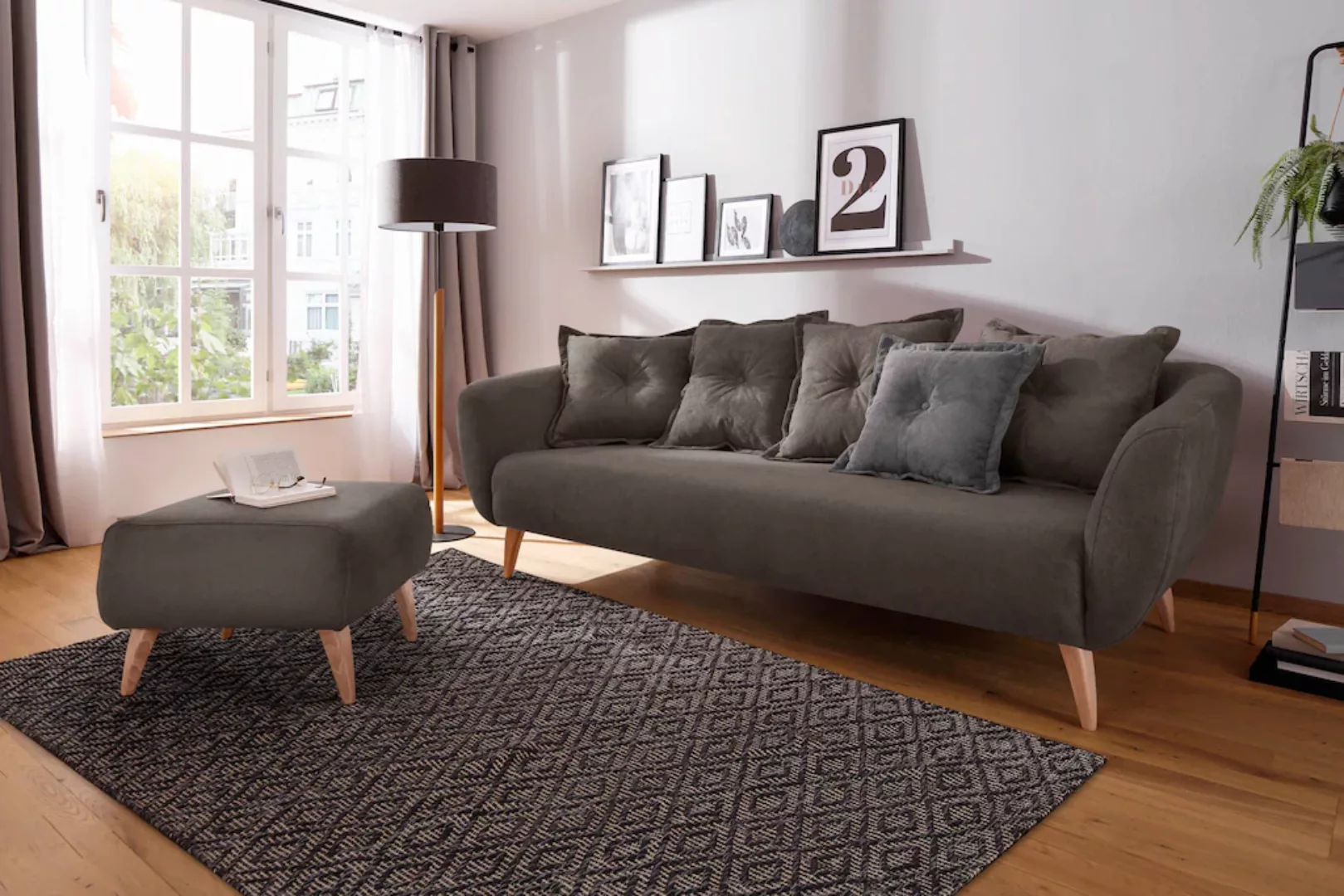 Home affaire 3-Sitzer "Baggio", Zierkissen inklusive günstig online kaufen