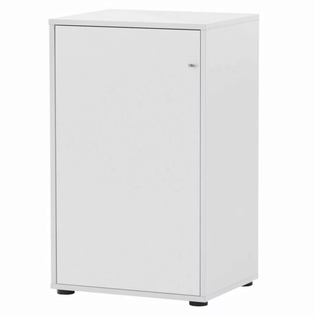 Lomadox Aktenschrank BRAGA-80 Büro Schrank Büroschrank weiß Tür 51x83,6x41 günstig online kaufen