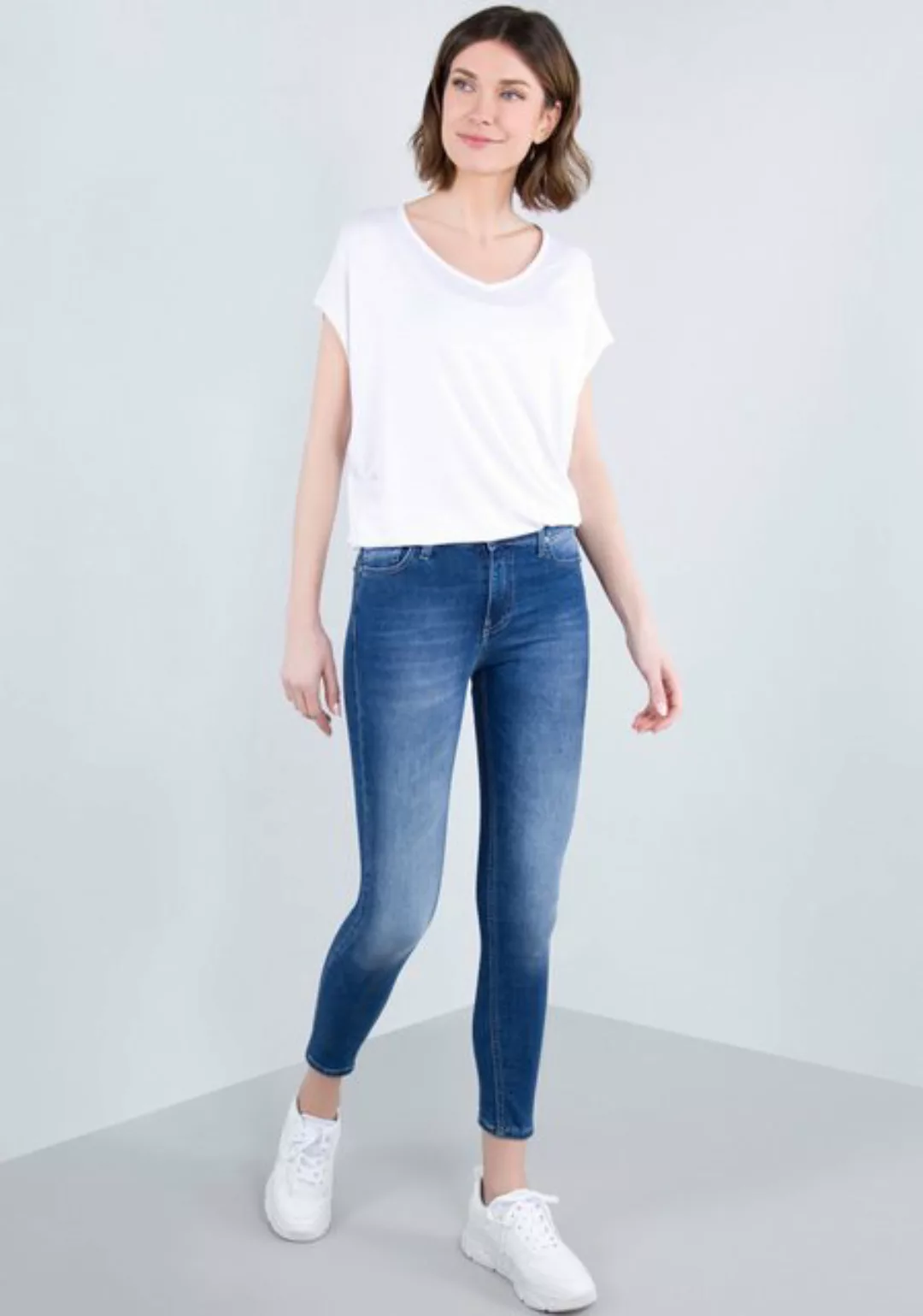 Please Jeans Skinny-fit-Jeans verkürzte Skinny Denim Superstretch günstig online kaufen