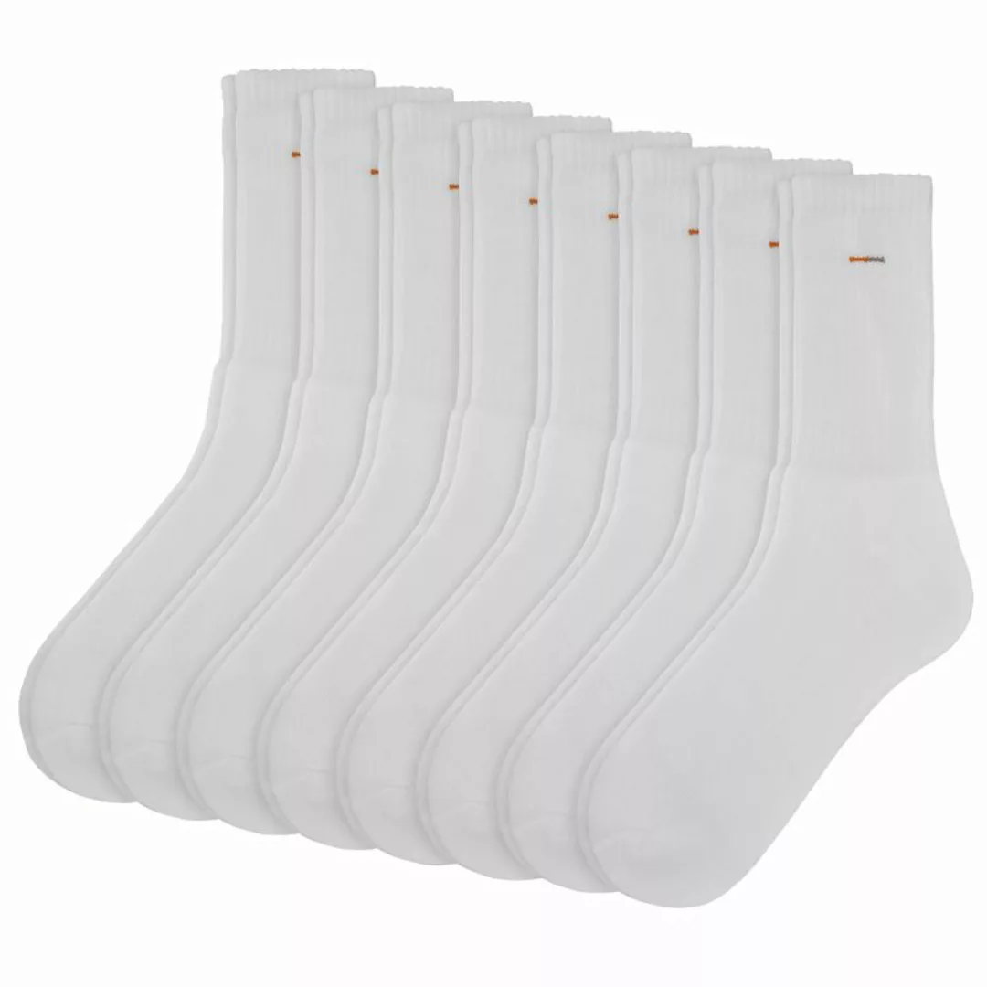 Camano Unisex Socken - Sport Socks, einfarbig, 8er Pack Weiß 39-42 günstig online kaufen