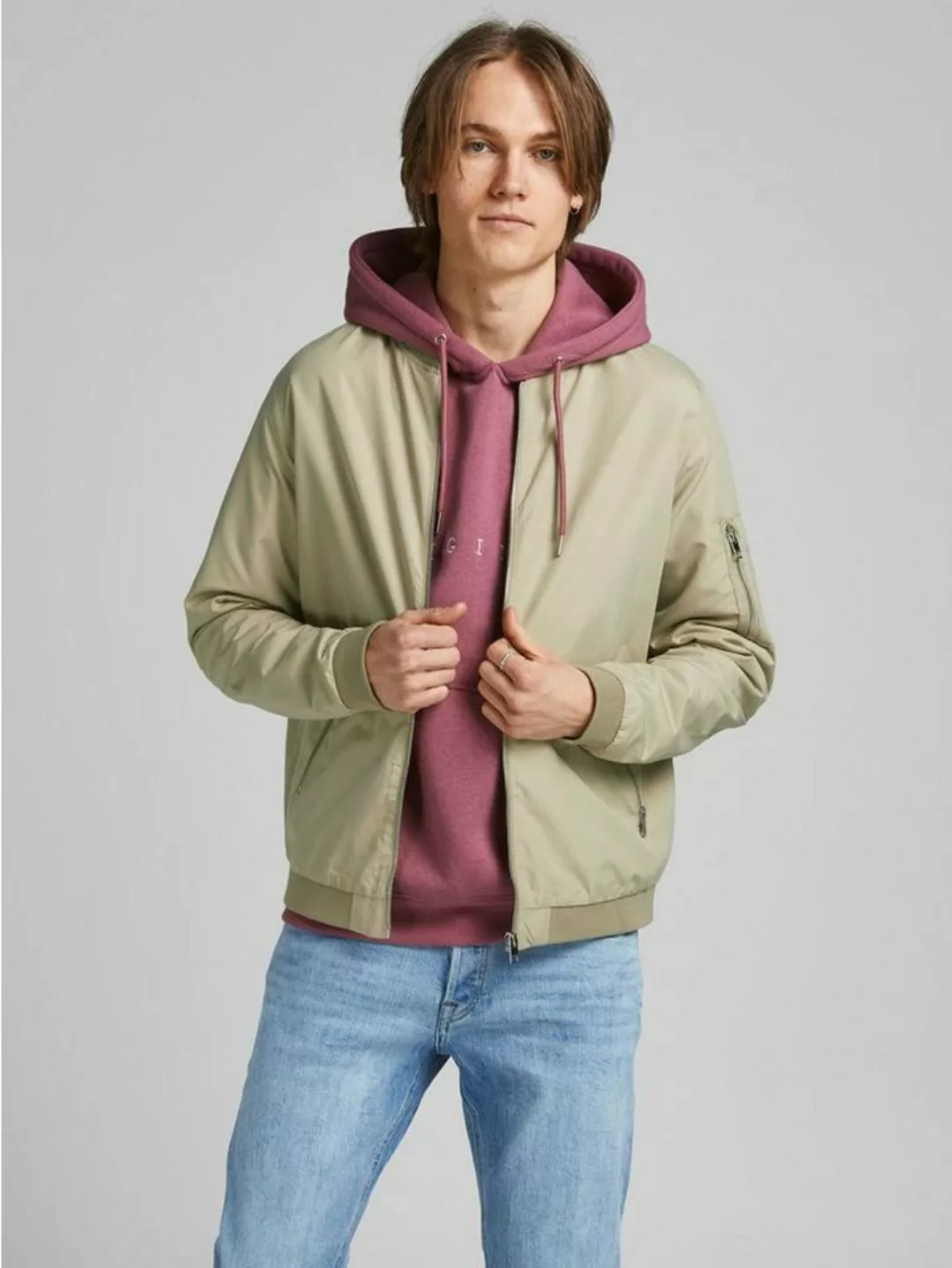 Jack & Jones Blouson Leichte Bomber Jacke Übergangs Blouson JJERUSH 4266 in günstig online kaufen