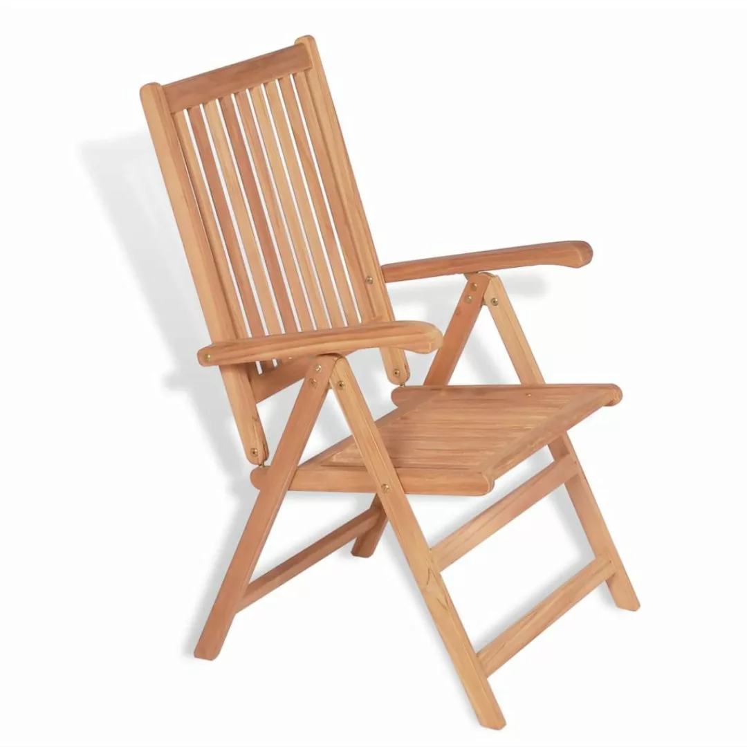 Verstellbare Gartenstühle 2 Stk. Massivholz Teak günstig online kaufen