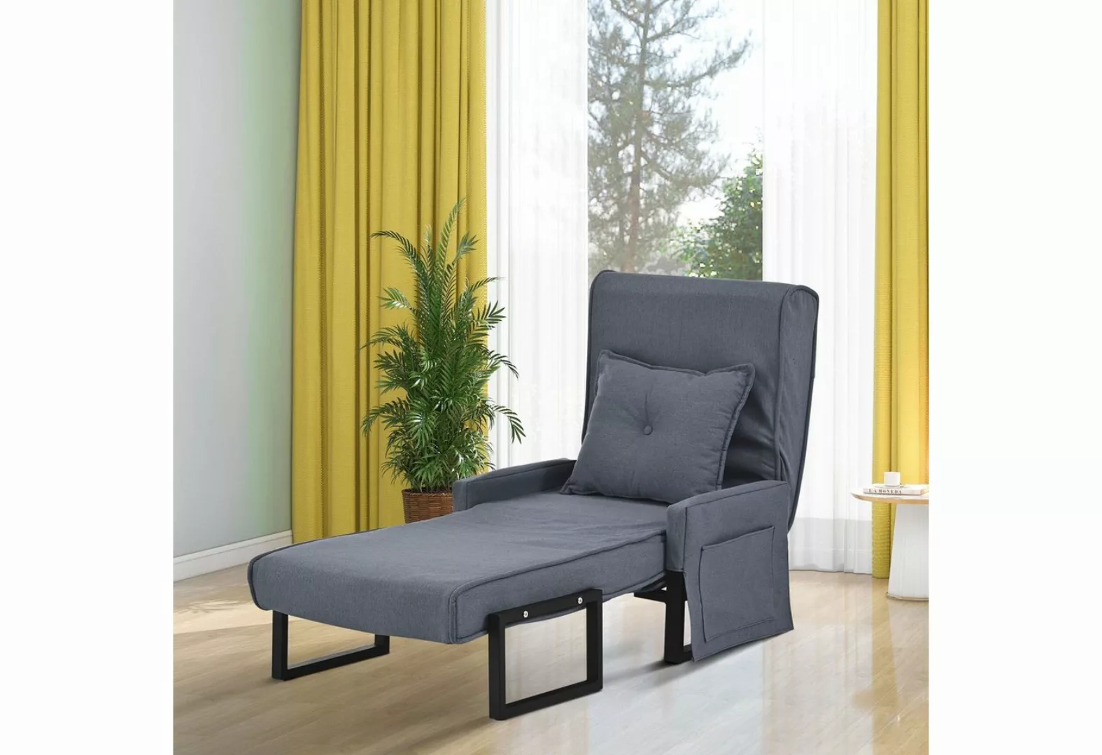 Odikalo Schlafsofa 3-in-1 Schlafsessel Indoor-Liegen Chaiselongue Leisure R günstig online kaufen