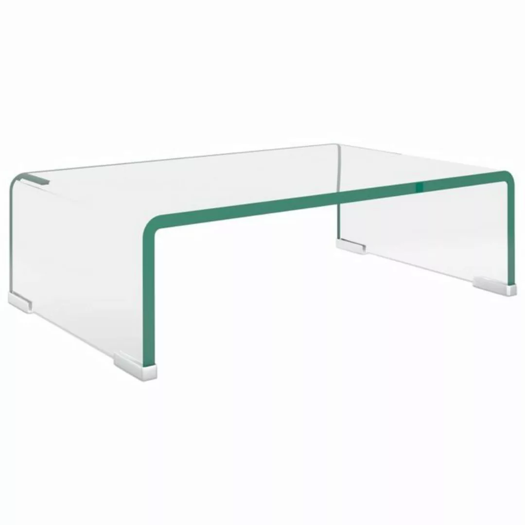 vidaXL TV-Schrank TV-Tisch Bildschirmerhöhung Glas Transparent 40x25x11 cm günstig online kaufen