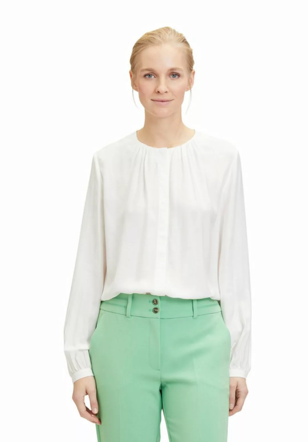 Betty&Co Langarmbluse "Betty & Co Langarm-Bluse mit Raffung" günstig online kaufen