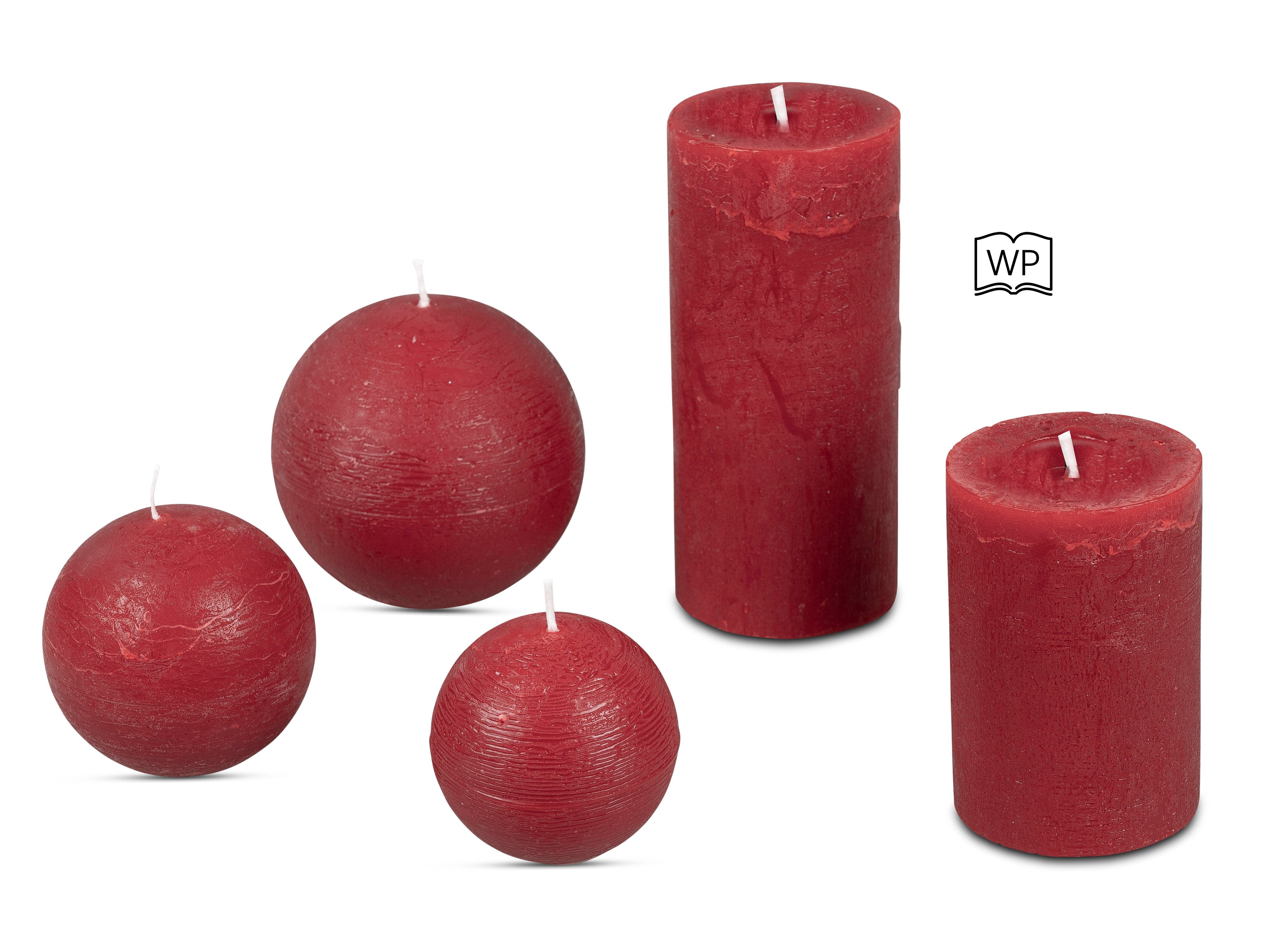 formano Stumpenkerze Antik Red günstig online kaufen