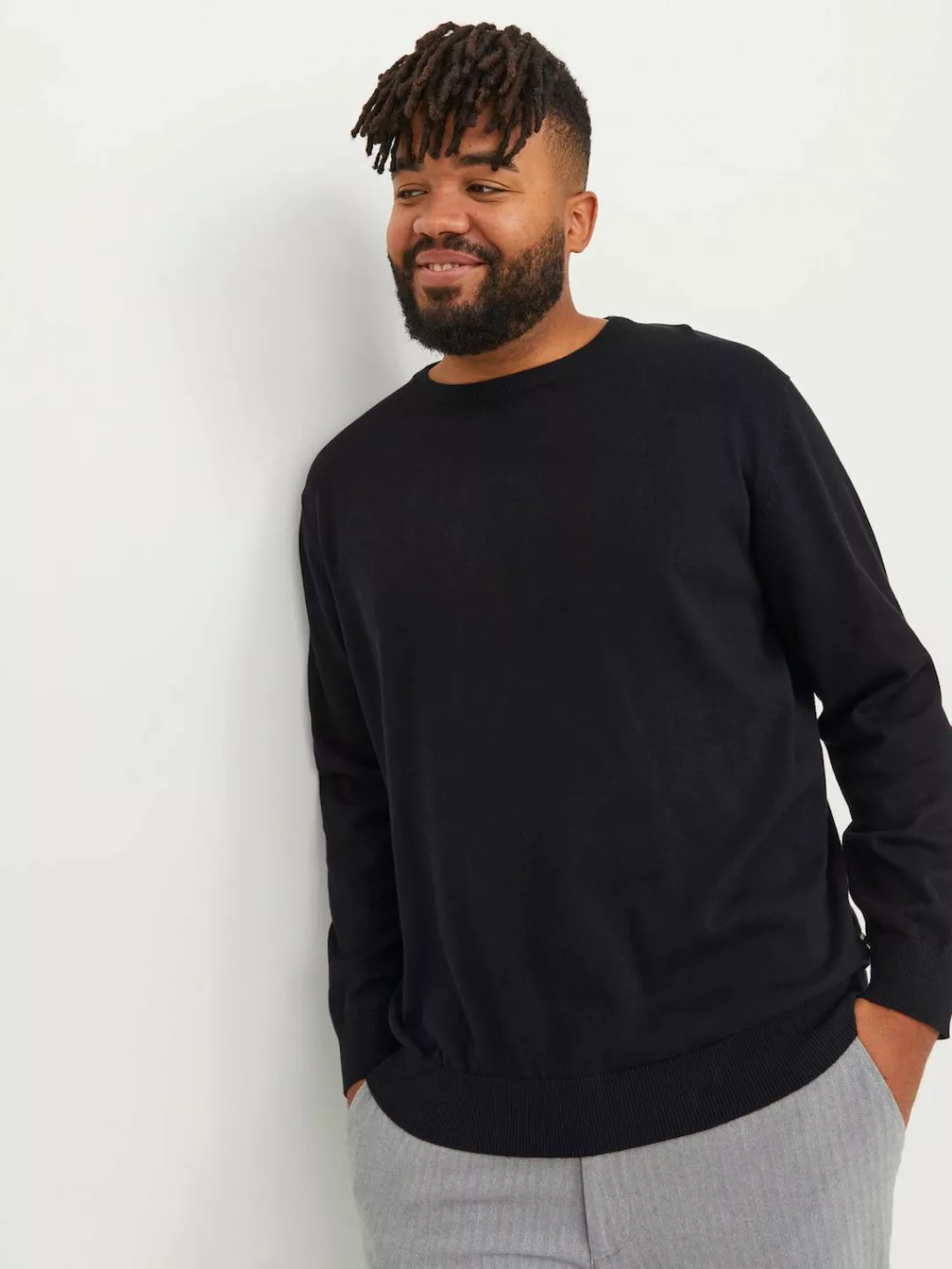 Jack & Jones PlusSize Strickpullover "JJEBASIC KNIT CREW NECK NOOS PLS" günstig online kaufen