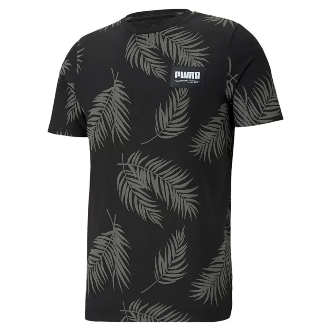Puma Summer Court All Over Print Kurzarm T-shirt L Puma Black günstig online kaufen
