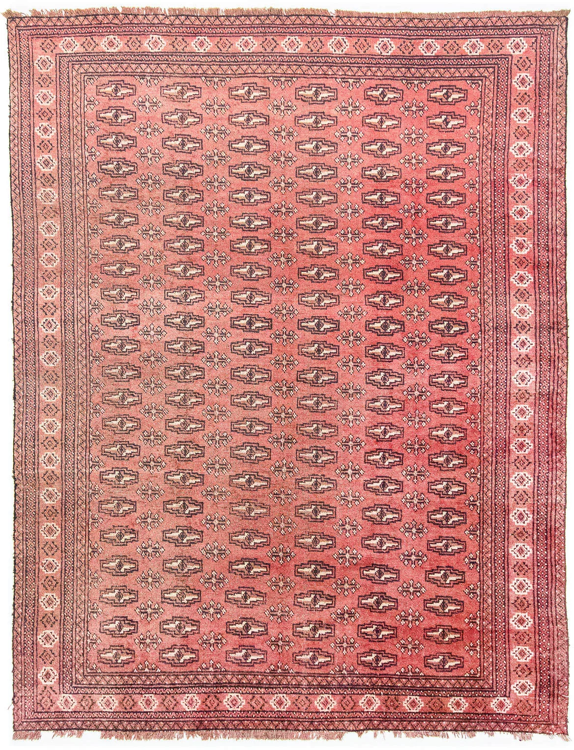 morgenland Wollteppich »Turkaman Teppich handgeknüpft rosa«, rechteckig günstig online kaufen