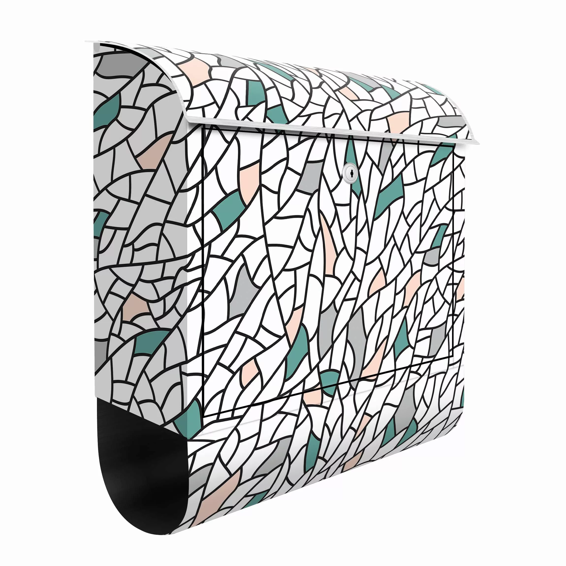 Briefkasten Mosaiklinien Muster Pastell günstig online kaufen