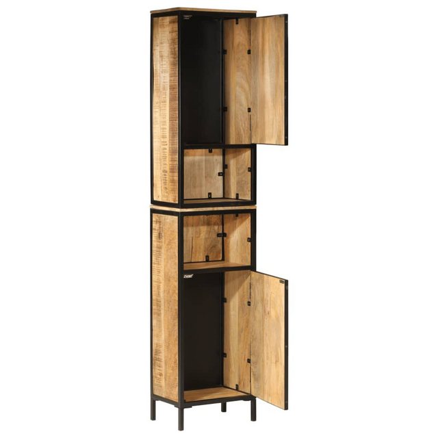 vidaXL Hochschrank Badschrank 40x27x180 cm Eisen und Massivholz Mango (1-St günstig online kaufen