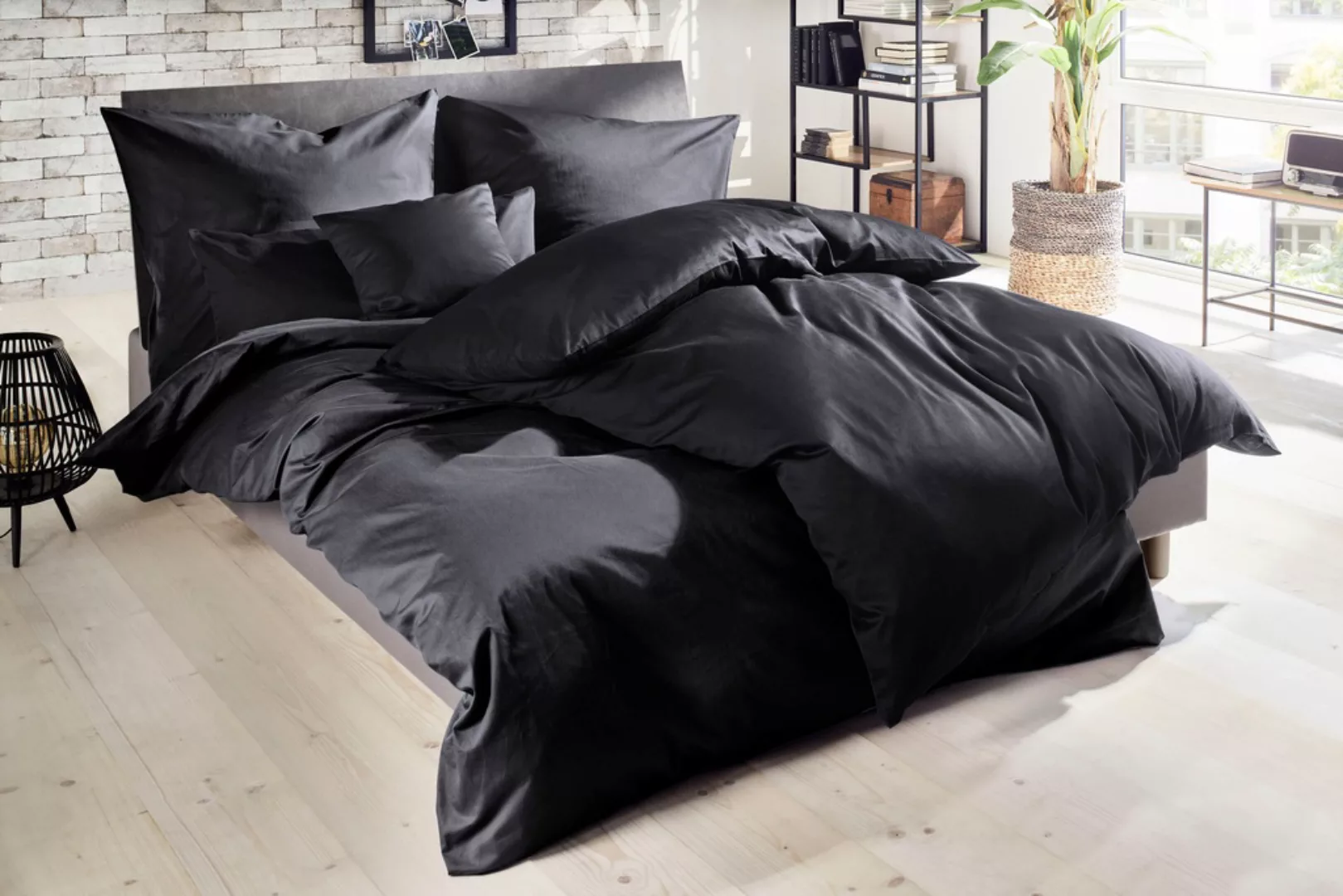 Primera Bettwäsche »Uni Luxus-Satin in Gr. 135x200, 155x220 oder 200x200 cm günstig online kaufen