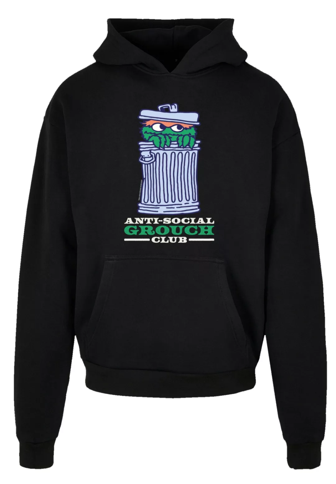 F4NT4STIC Kapuzenpullover "Sesamstraße Anti Social Grouch Club", Premium Qu günstig online kaufen