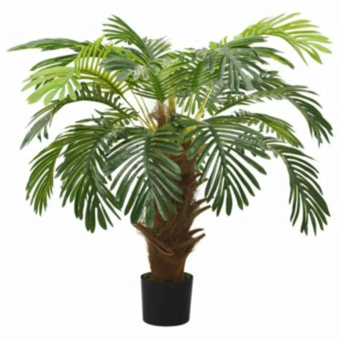 Künstliche Palme Cycas Mit Topf 90 Cm Grün günstig online kaufen