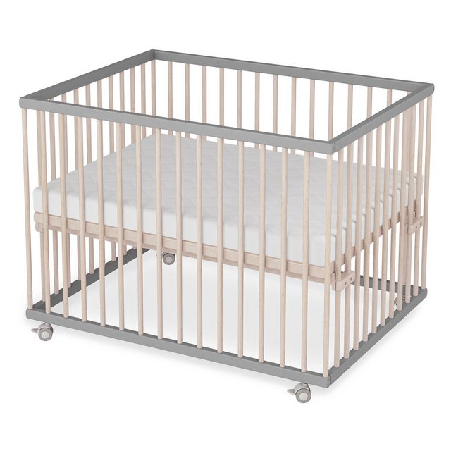 Sämann Babybett Laufgitter 75x100 cm SleepPlus Lattenrost Schlupfsprossen g günstig online kaufen