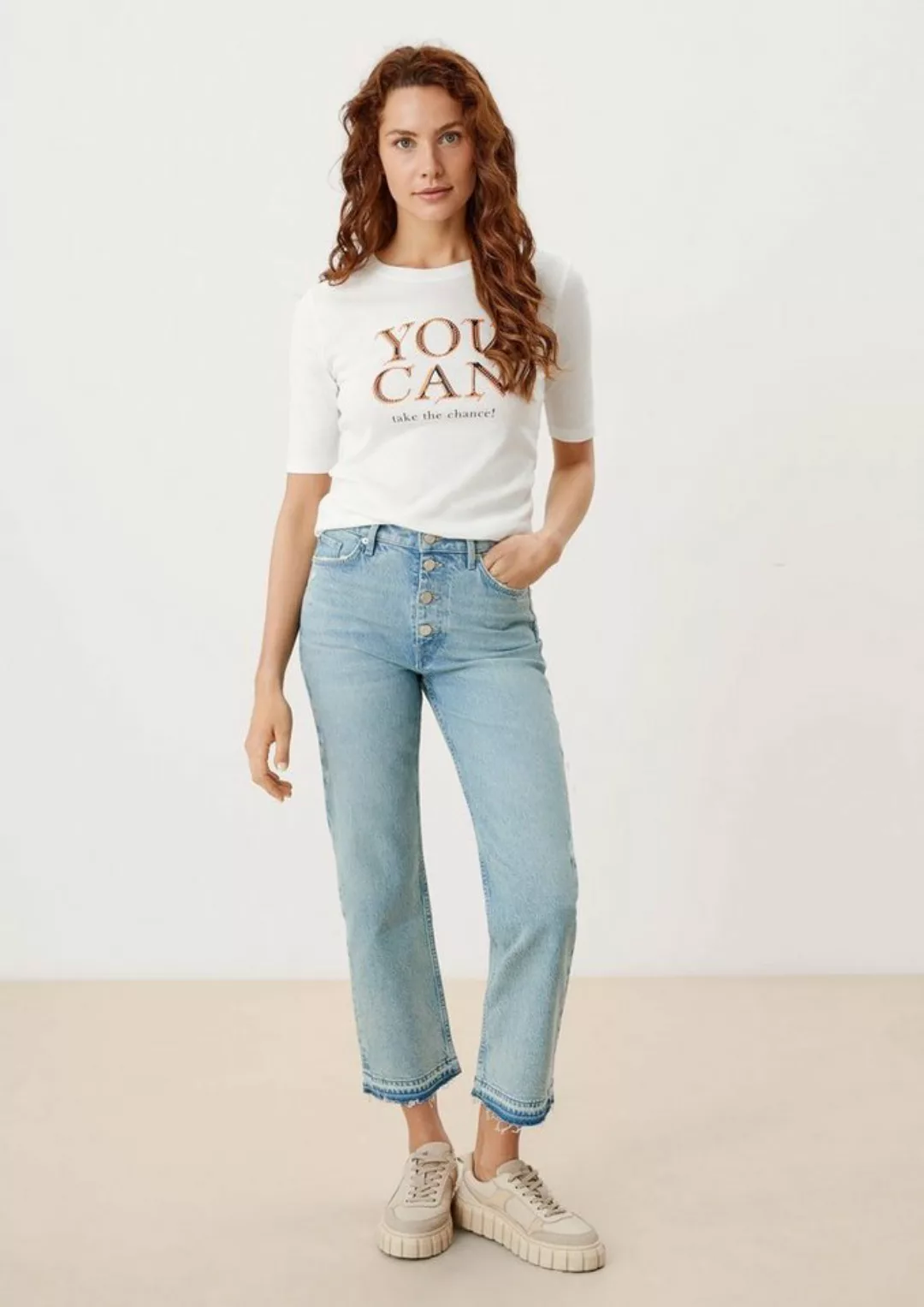 s.Oliver 7/8-Jeans Regular: Cropped Jeans Waschung günstig online kaufen
