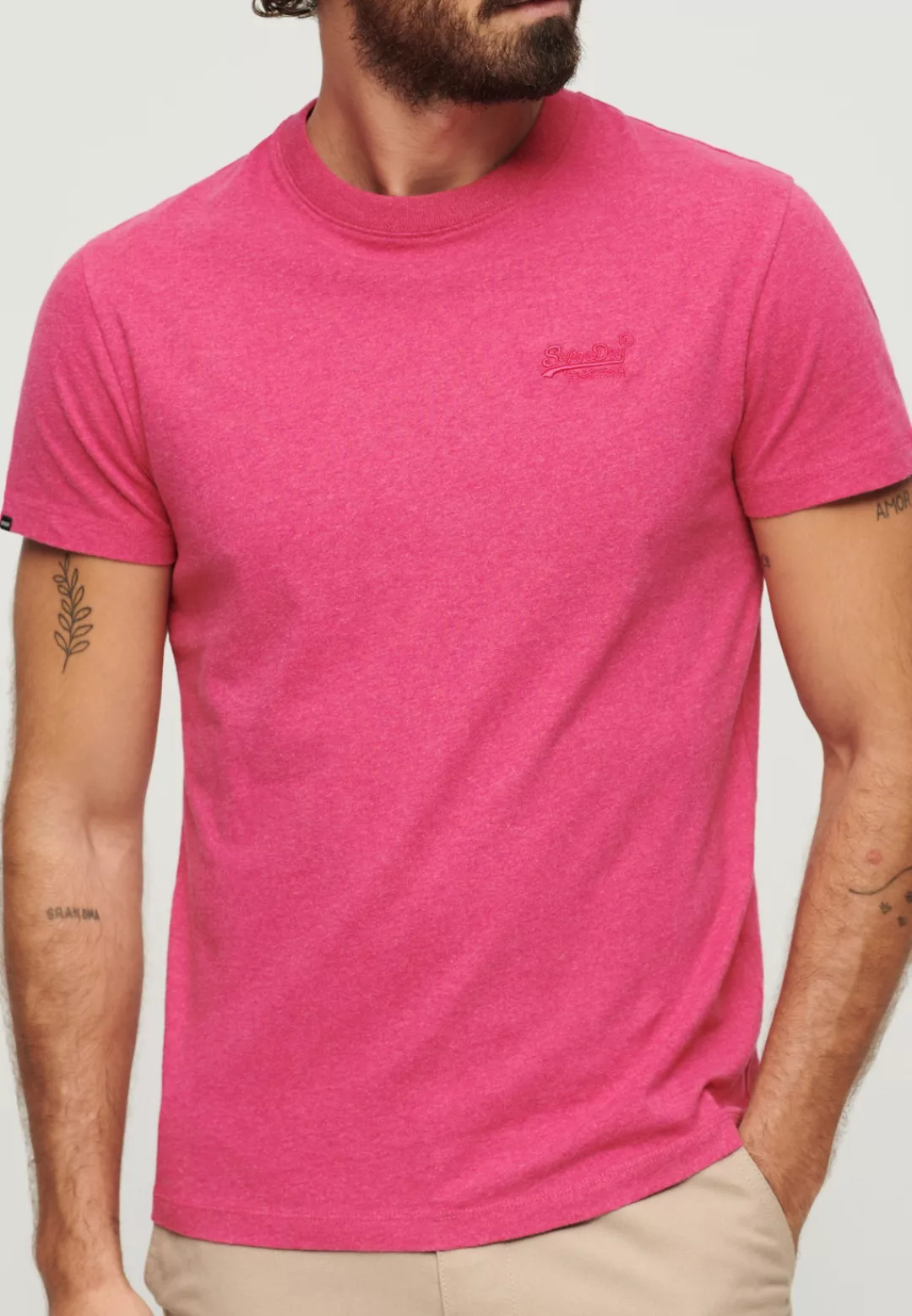 Superdry Rundhalsshirt "Organic Cotton Essential Logo T-Shirt" günstig online kaufen