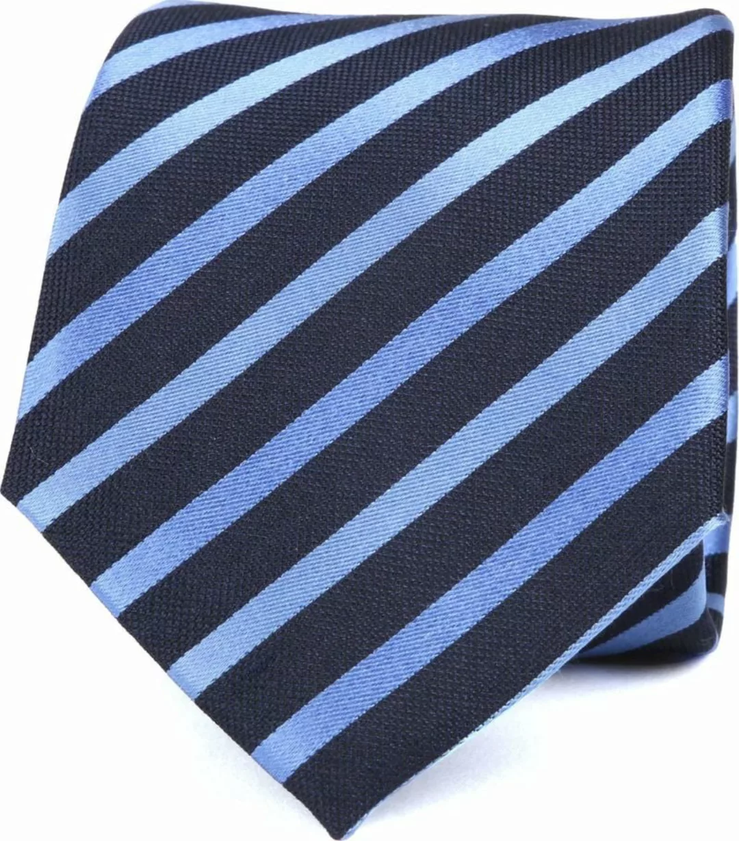 Krawatte Seide Blau Streifen K82-17 - günstig online kaufen