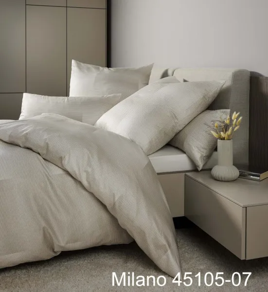 Janine Janine Mako-Satin Bettwäsche MILANO 45105 beige Größe:  40x80 cm günstig online kaufen