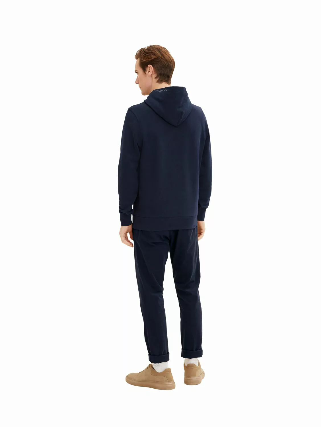 Tom Tailor Herren Kapuzenpullover Hoodie STRUCTURED LINING - Regular Fit günstig online kaufen