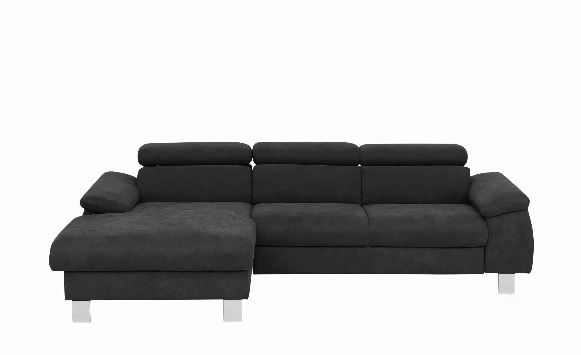 uno Ecksofa aus Velours Micky ¦ schwarz ¦ Maße (cm): B: 166 H: 72 T: 244.0 günstig online kaufen