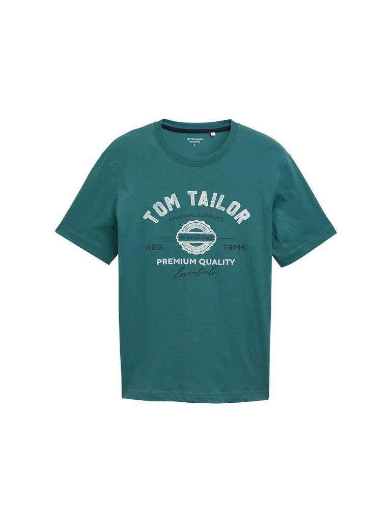 Tom Tailor Herren T-Shirt LOGO - Regular Fit günstig online kaufen