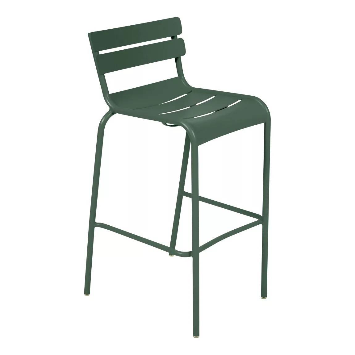 Hochstuhl Luxembourg metall grün / Sitzhöhe 80 cm - Fermob - Grün günstig online kaufen