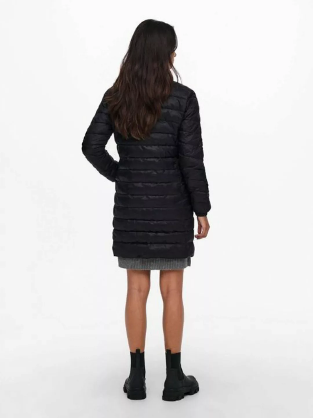 ONLY Gesteppte Mantel Damen Schwarz günstig online kaufen
