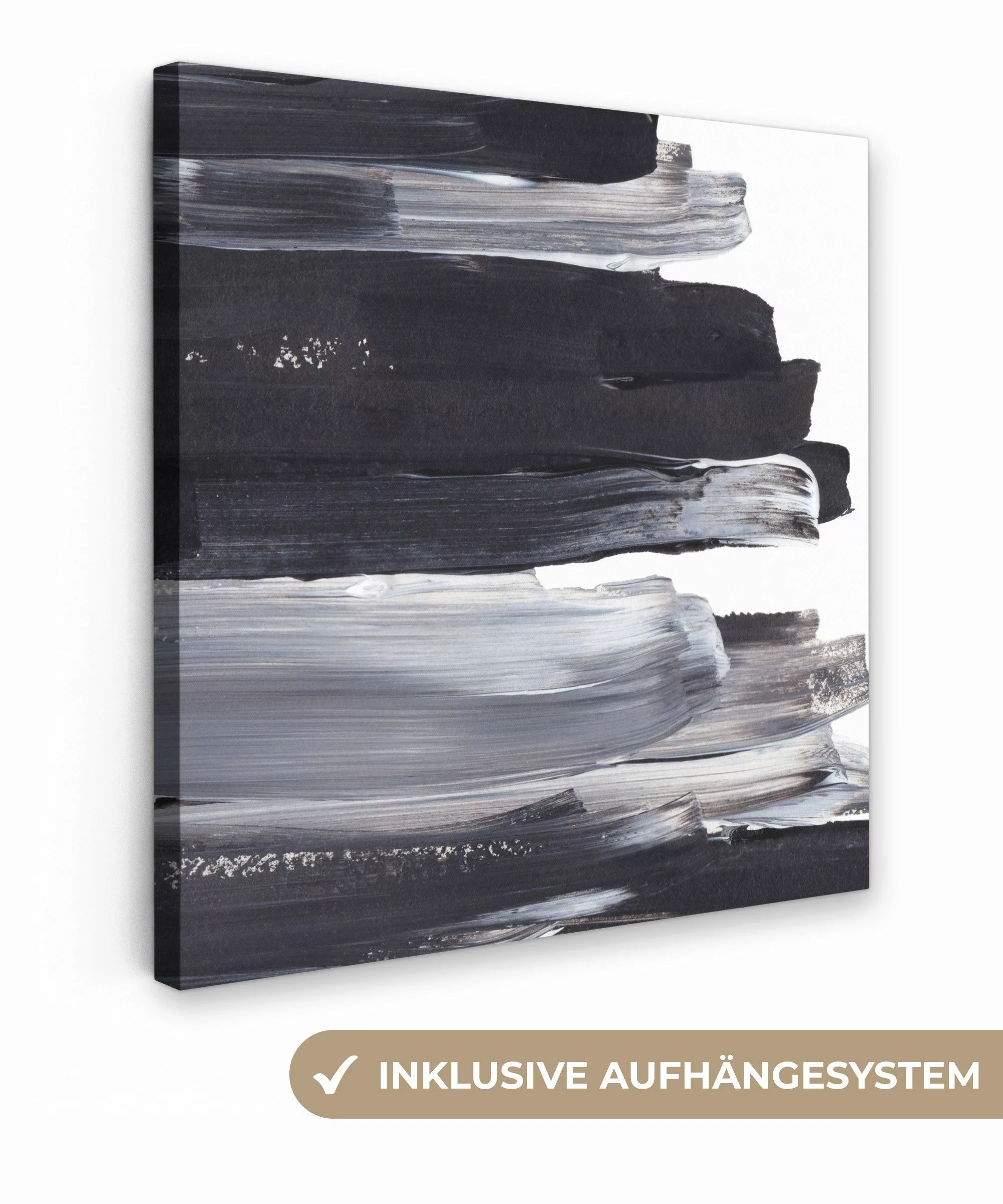 OneMillionCanvasses® Leinwandbild Farbe - Schwarz - günstig online kaufen