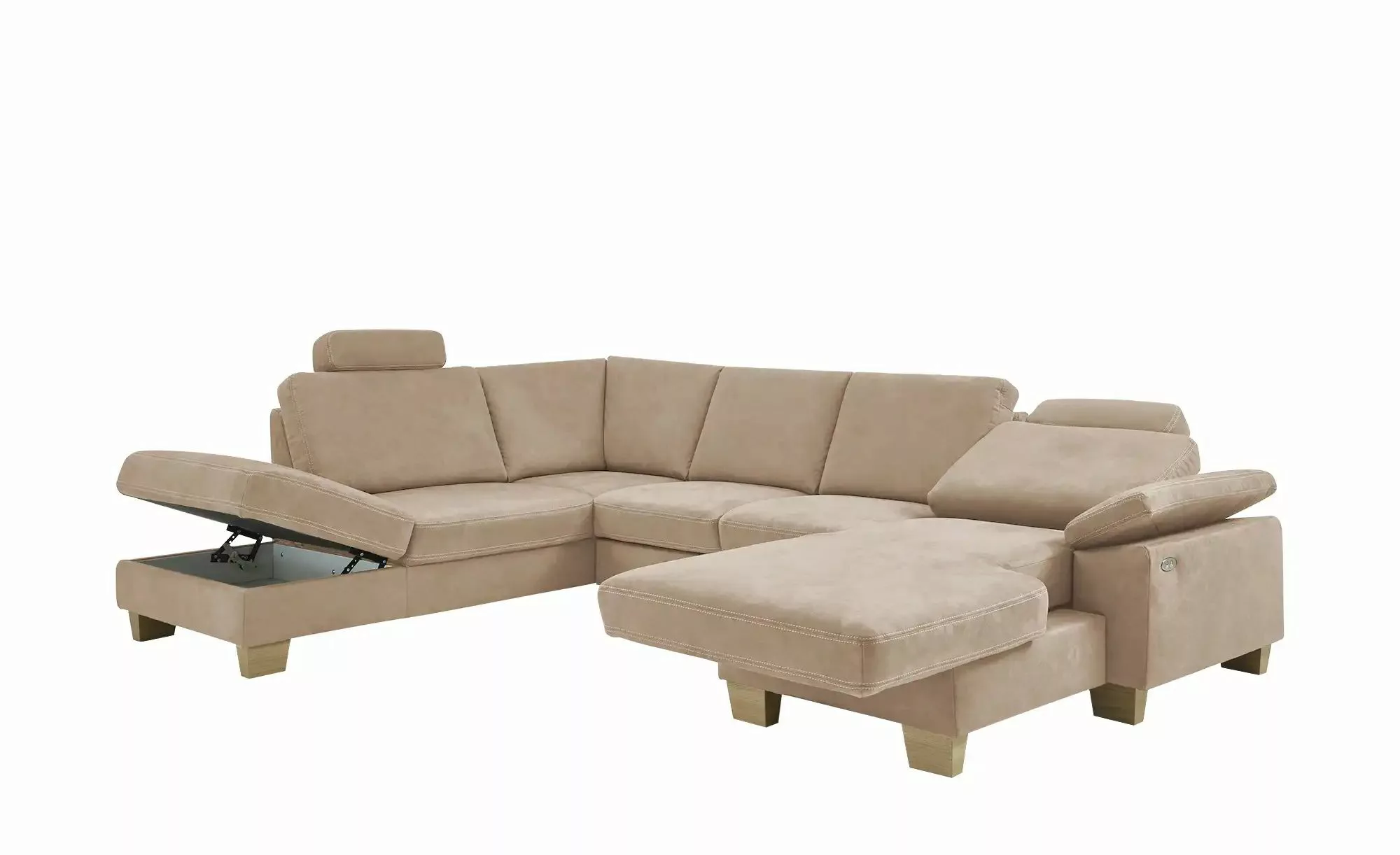 meinSofa Wohnlandschaft  Samu ¦ braun ¦ Maße (cm): B: 316 H: 90 T: 235.0 Po günstig online kaufen