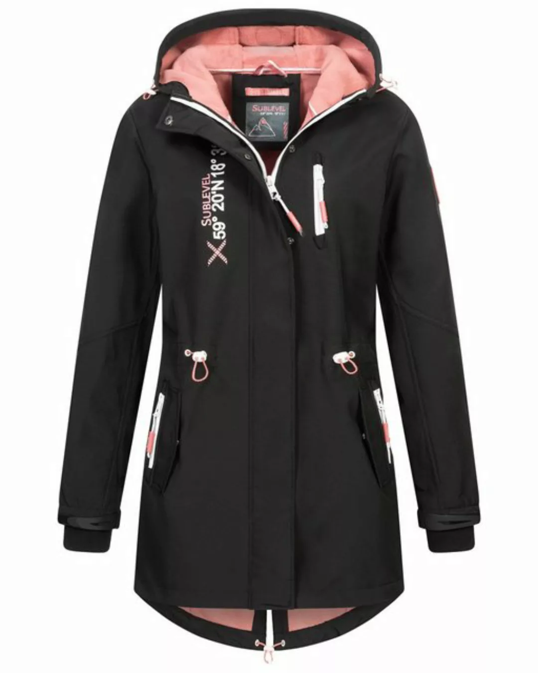SUBLEVEL Softshelljacke Damen Frühlings Jacke Softshell Jacke Outdoor Regen günstig online kaufen