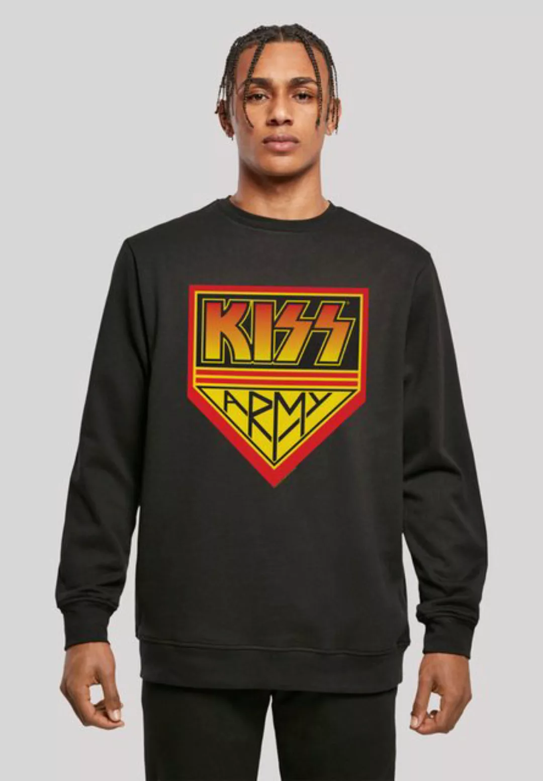 F4NT4STIC Sweatshirt "Kiss Rock Band Army Logo", Premium Qualität, Musik, B günstig online kaufen