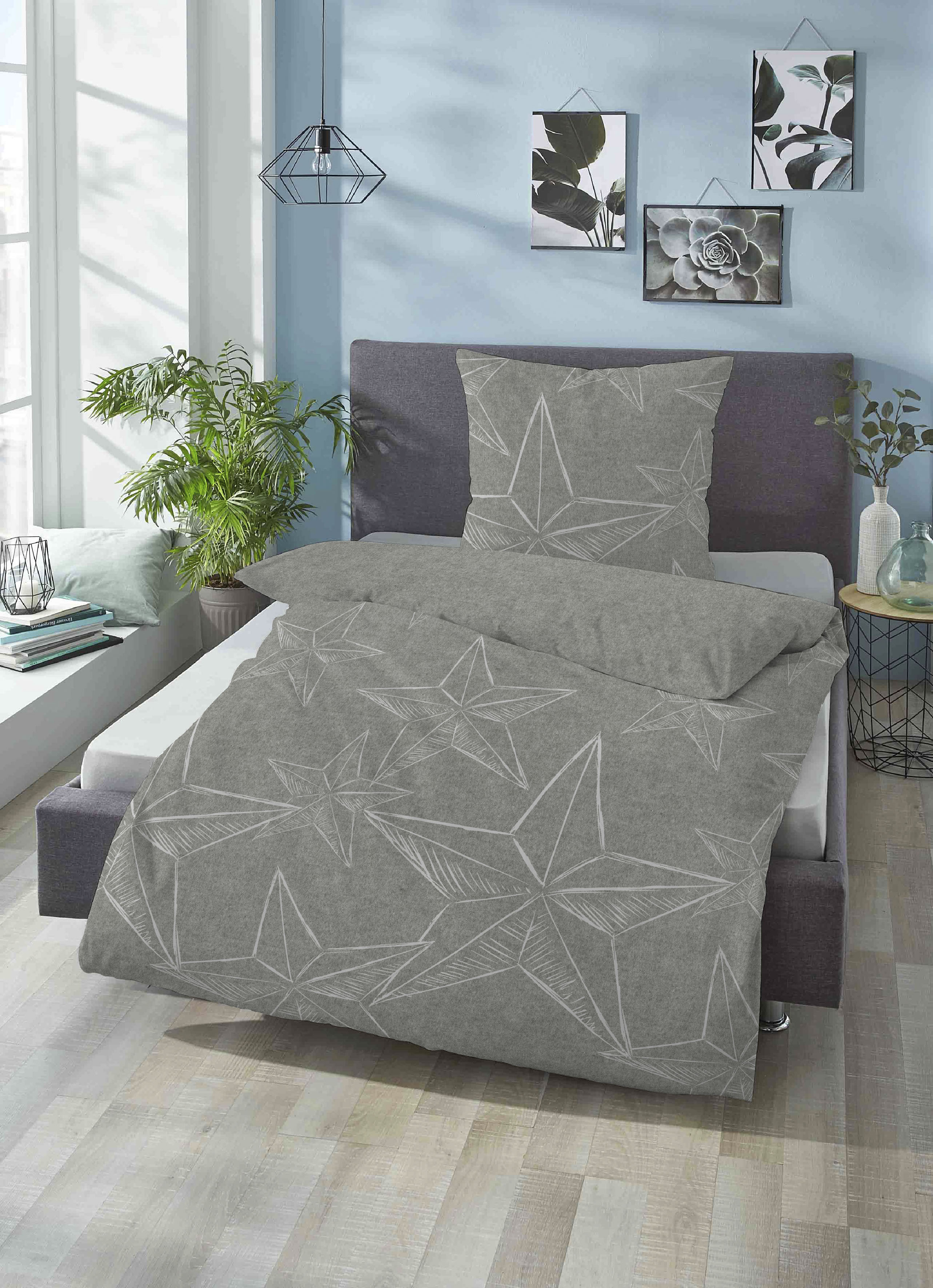 Biberna Bettwäsche »Alexander in Gr. 135x200 oder 155x220 cm«, Flanell kusc günstig online kaufen