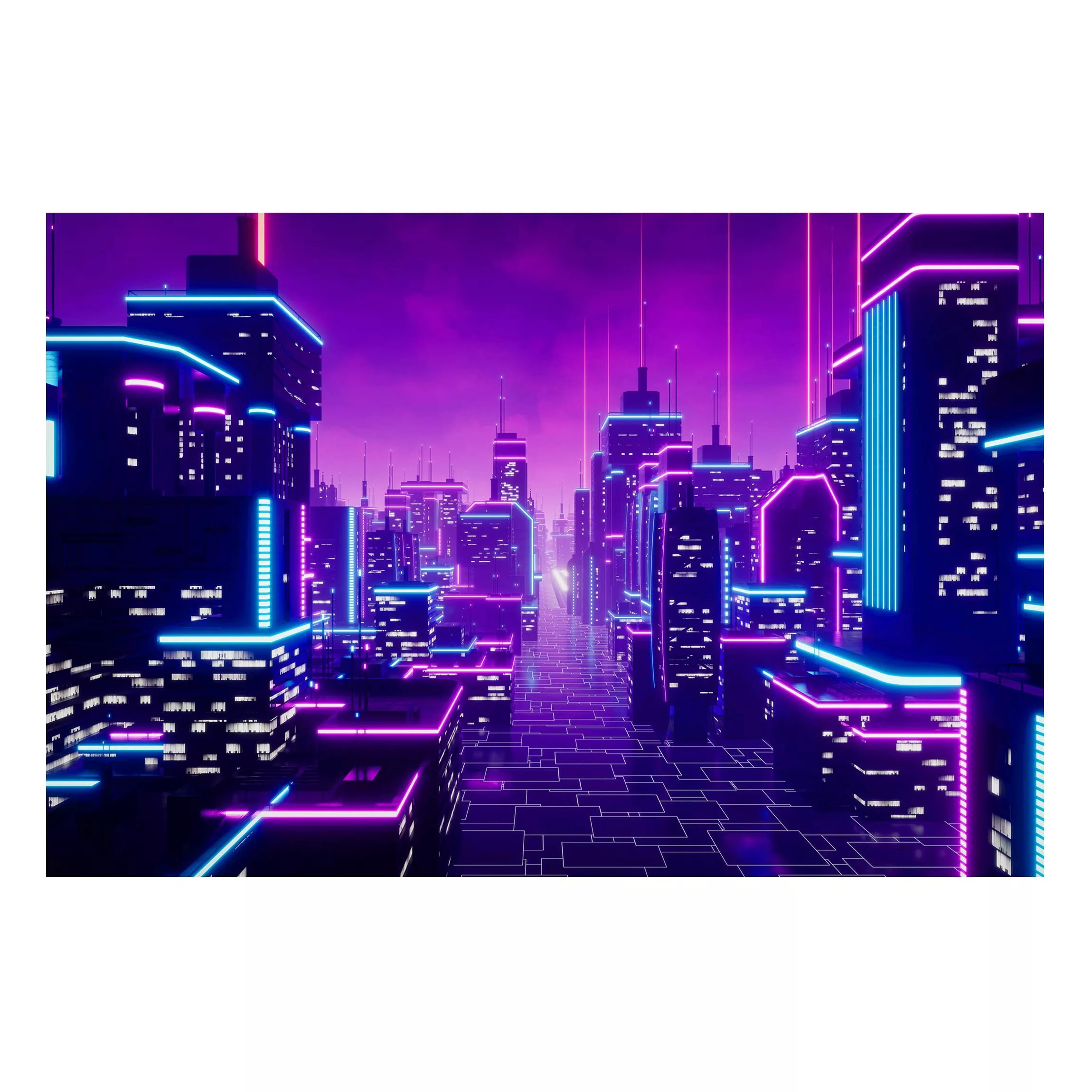 Magnettafel Neon City Lights günstig online kaufen