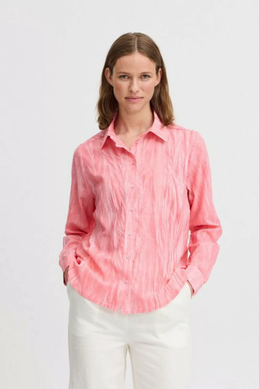b.young Langarmbluse BYILZINE SHIRT - bluse mit Crinkle-Optik günstig online kaufen