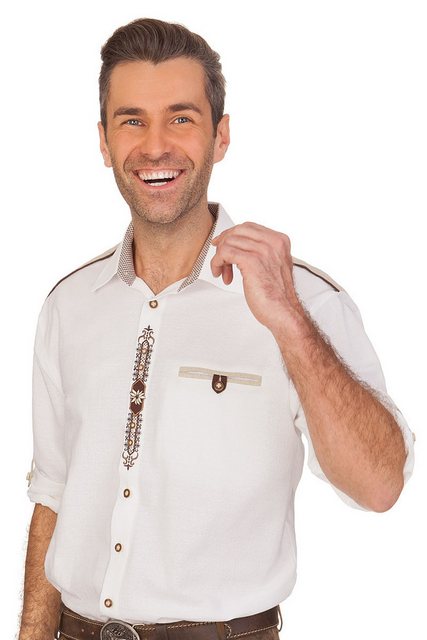 orbis Trachtenhemd Trachtenhemd - EDUARD - weiß günstig online kaufen