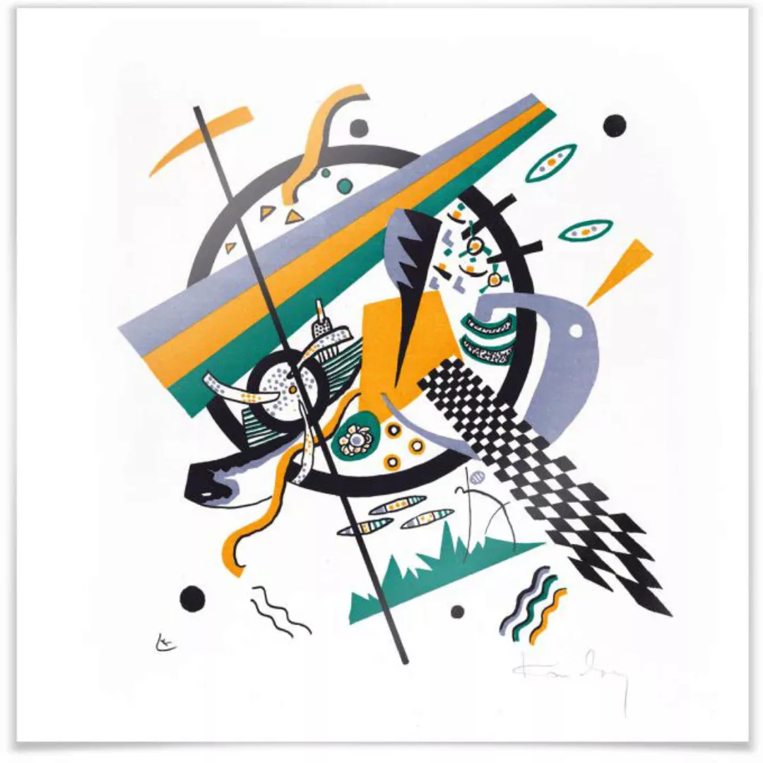 Wall-Art Poster "Kleine Welten Formel 1 abstrakt", Abstrakt, (1 St.), Poste günstig online kaufen