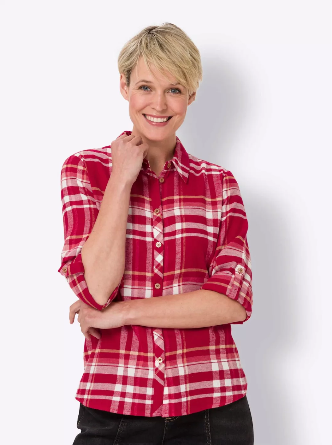 Classic Basics Flanellbluse günstig online kaufen