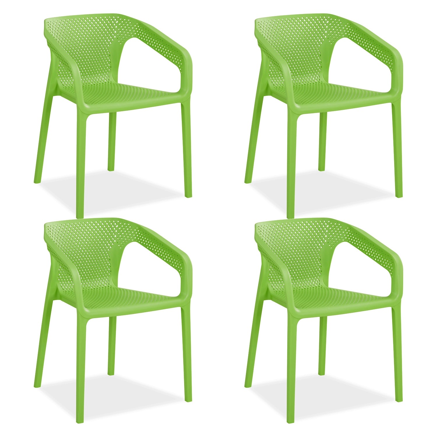 Homestyle4u Gartenstuhl 6er Set in Weiß 2696 günstig online kaufen