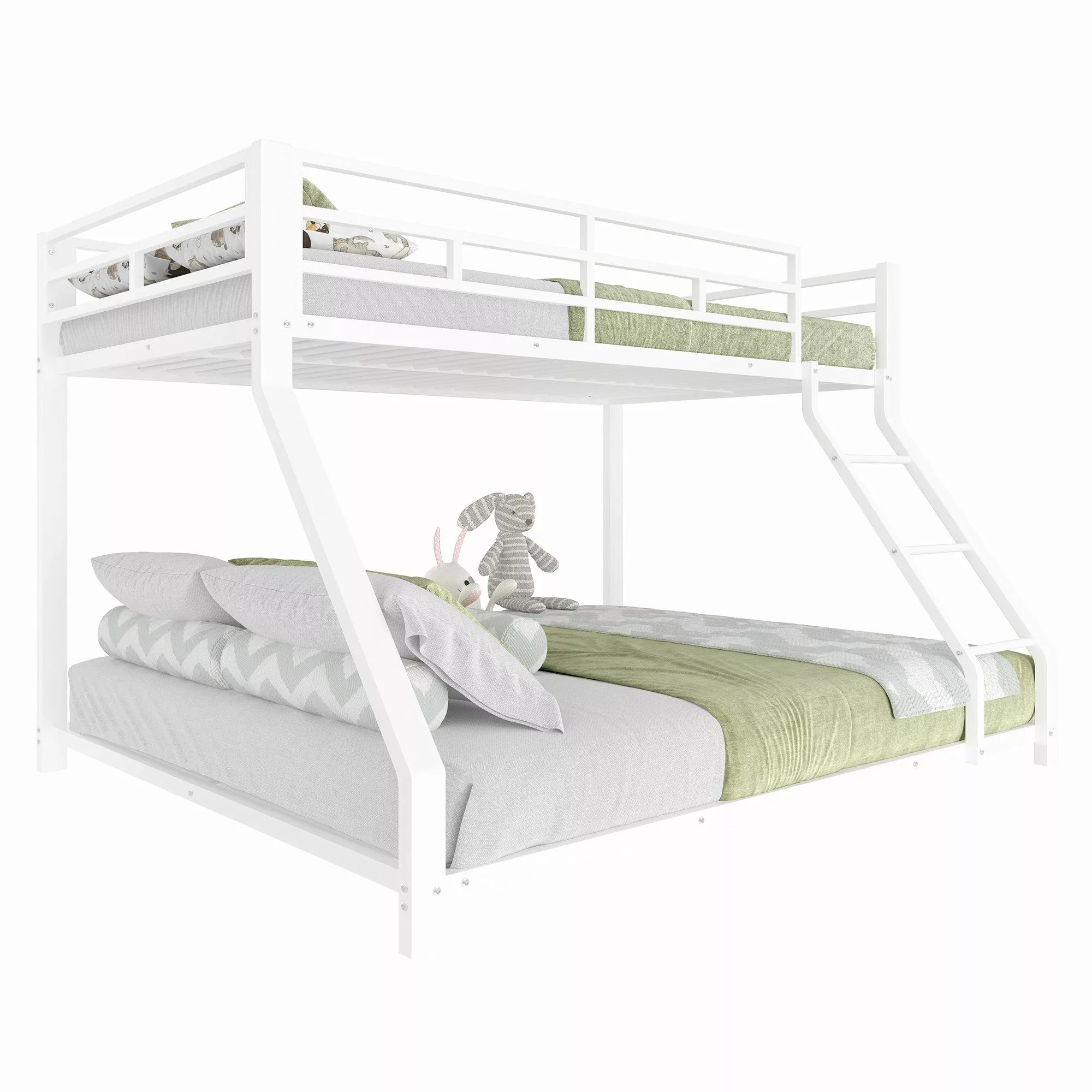 Odikalo Etagenbett Doppelbett Metallbett Kinderbett Geländer günstig online kaufen