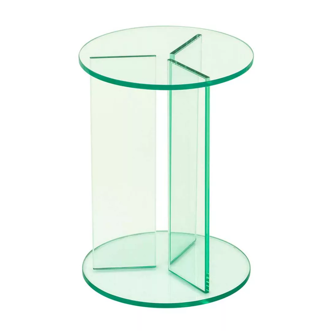 Pflanzenhocker Glas in modernem Design runder Tischplatte günstig online kaufen