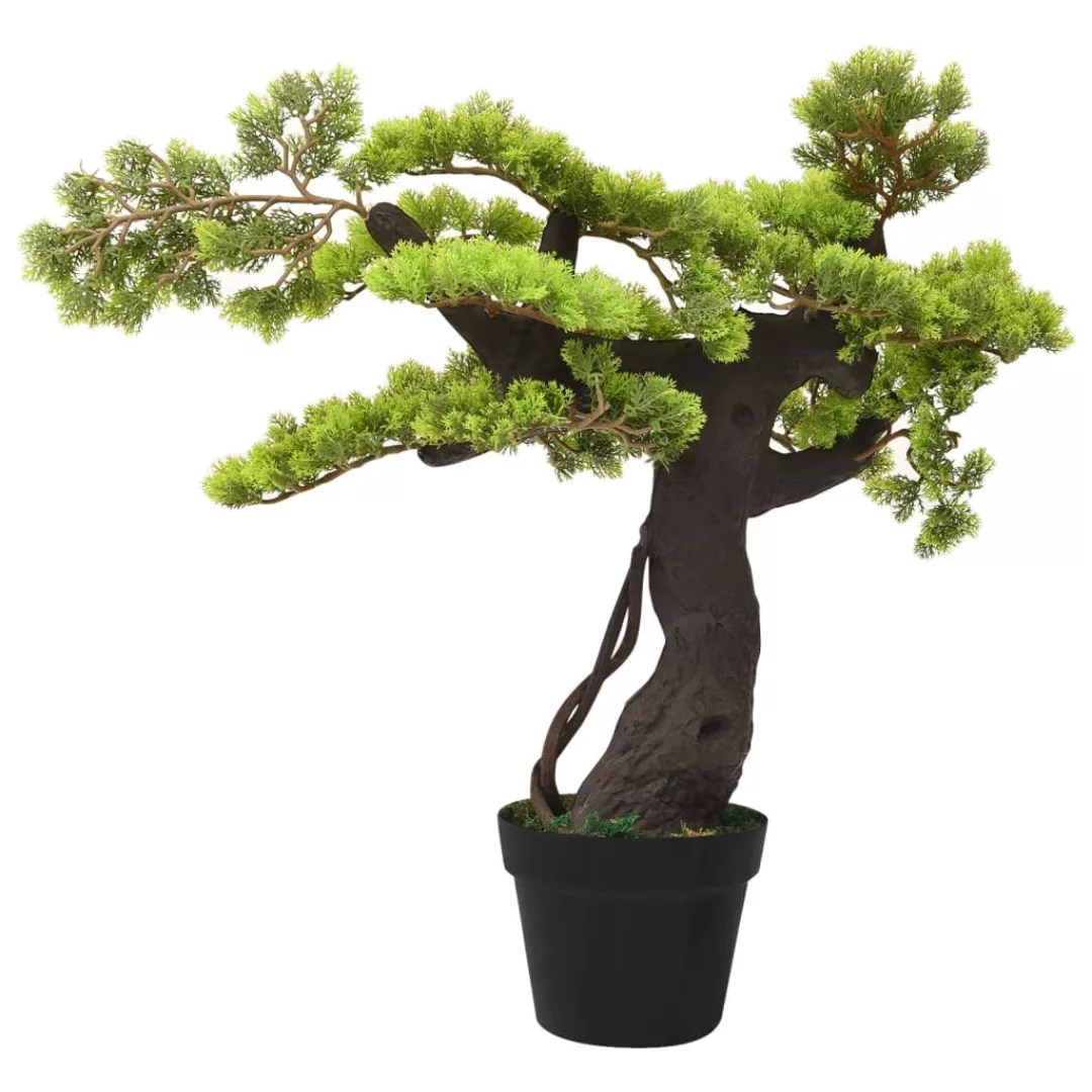 Künstlicher Bonsai Zypresse Mit Topf 70 Cm Grün günstig online kaufen