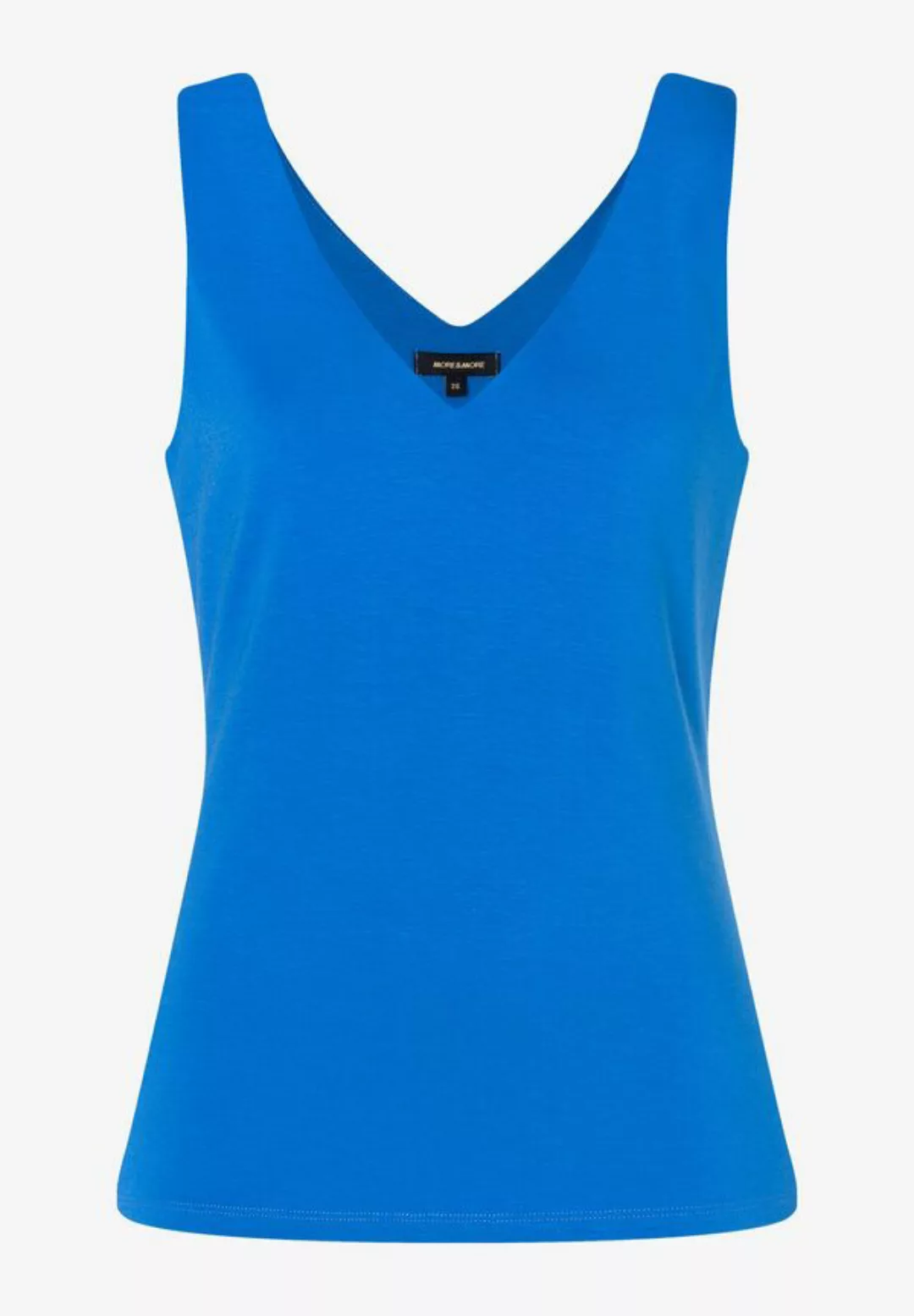 Jerseytop mit V-Ausschnitt, magic blue, Sommer-Kollektion günstig online kaufen