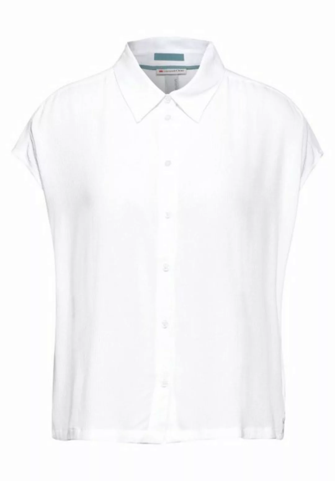 STREET ONE Blusenshirt Crinkled shirtcollar blouse w günstig online kaufen