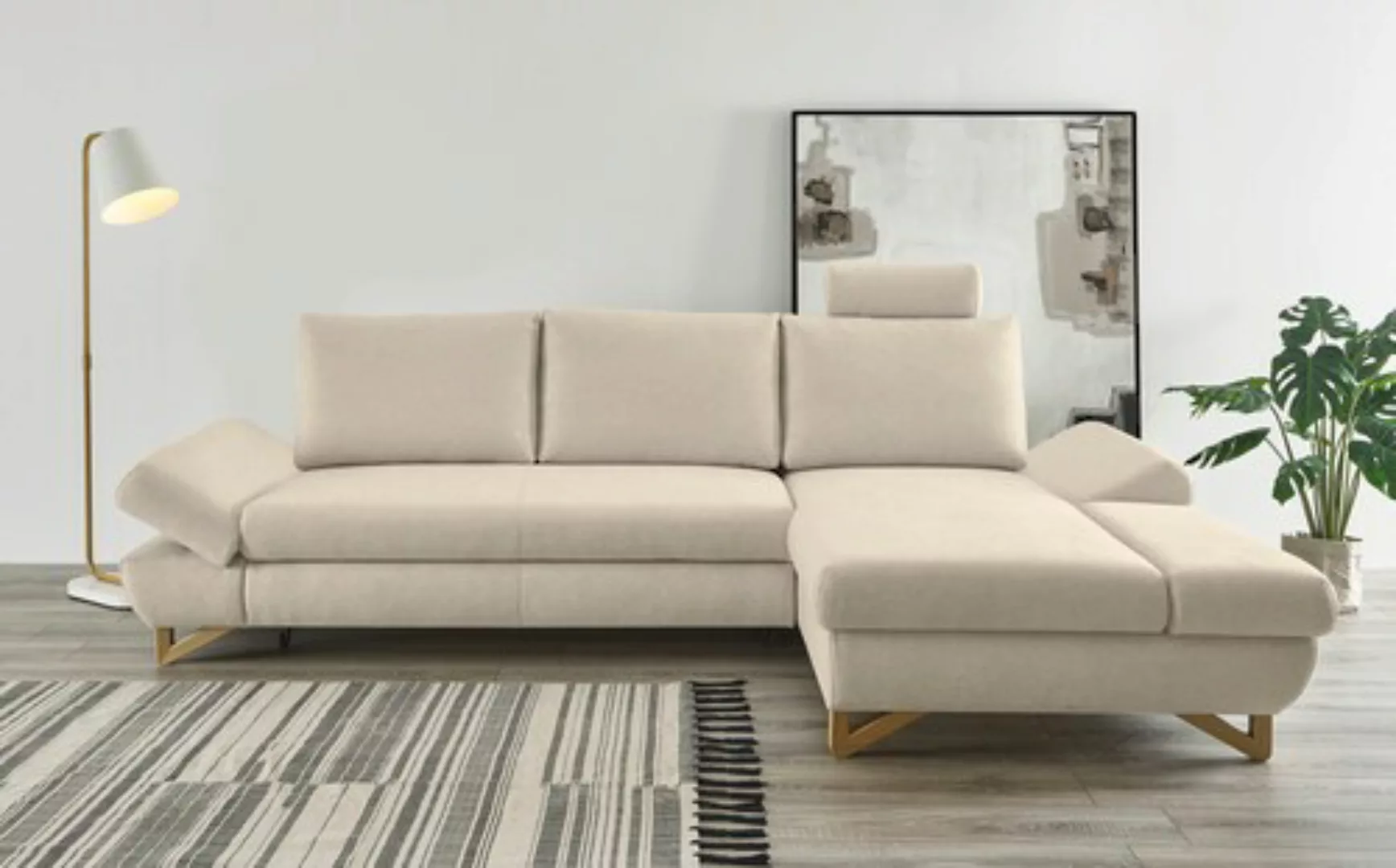 INOSIGN Ecksofa »City/Giron, L-Form,«, verstellbare Armlehnen mit Rasterfun günstig online kaufen